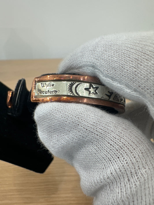 3/8" Copper and Silver Bracelet