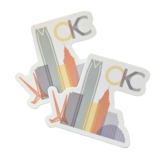 OKC Muted Skyline Sticker