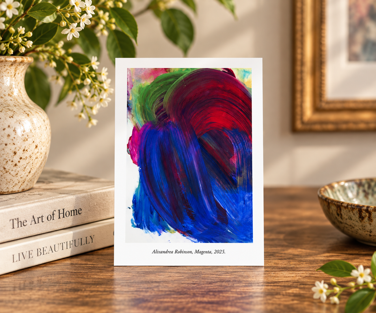 Art Postcard "Magenta"