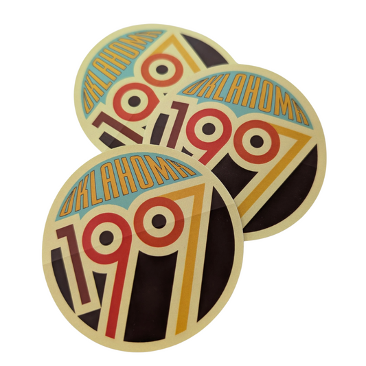 OK 1907 Round Sticker
