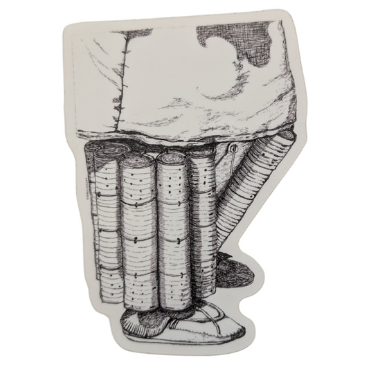 Stomp Dance Can Shaker Sticker