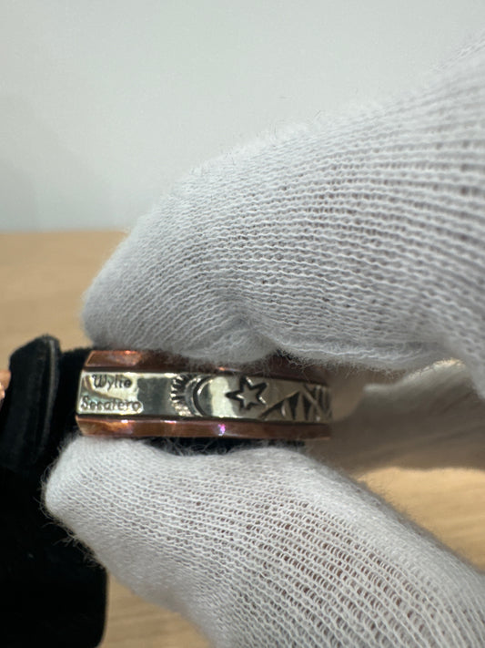 3/8" Copper and Silver Bracelet