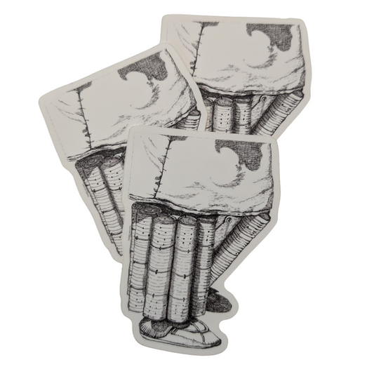 Stomp Dance Can Shaker Sticker