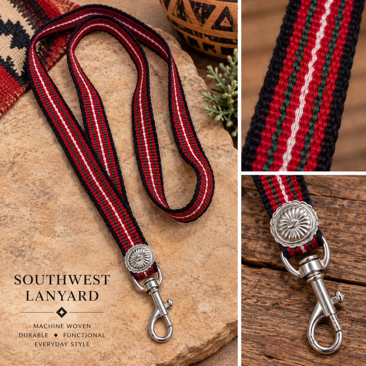 Woven Southwest Lanyard