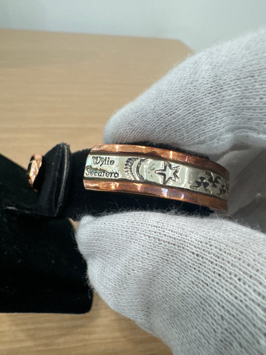 3/8" Copper and Silver Bracelet