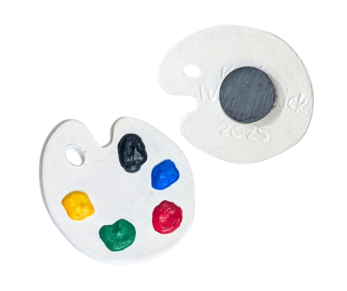 Ceramic Paint-Palette Magnets