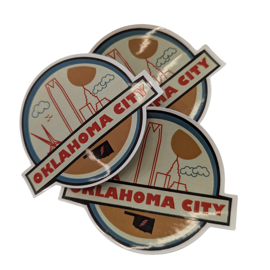 Oklahoma City Banner Sticker