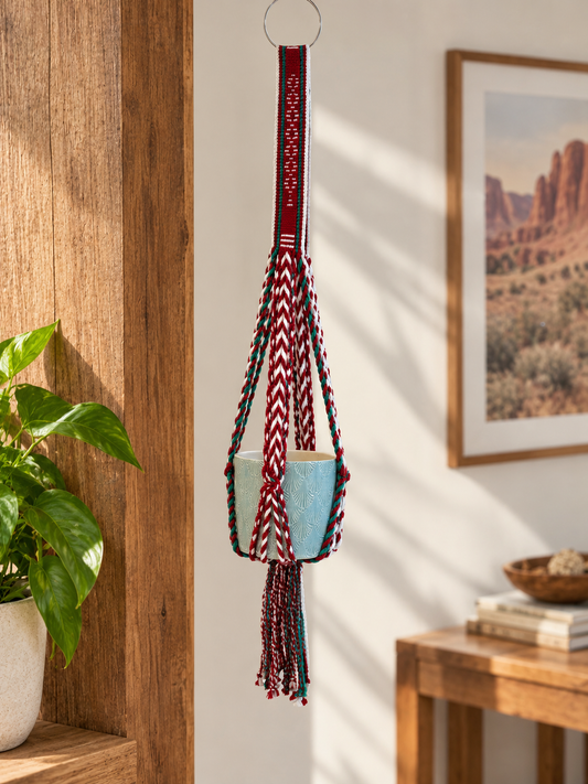 Woven Southwest Hanging Plant Holder