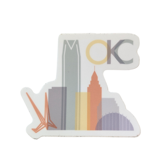 OKC Muted Skyline Sticker