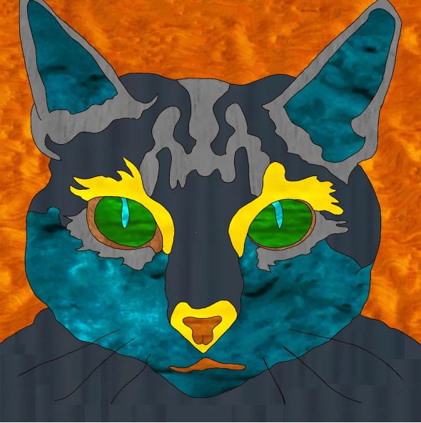 Black Cat Magnet