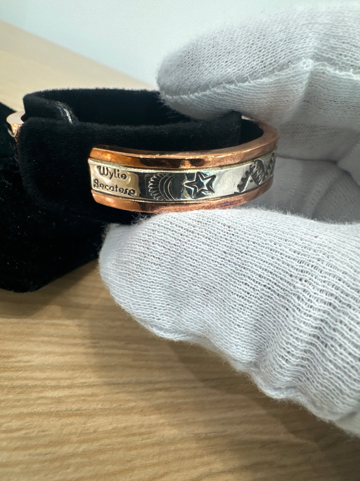 3/8" Copper and Silver Bracelet