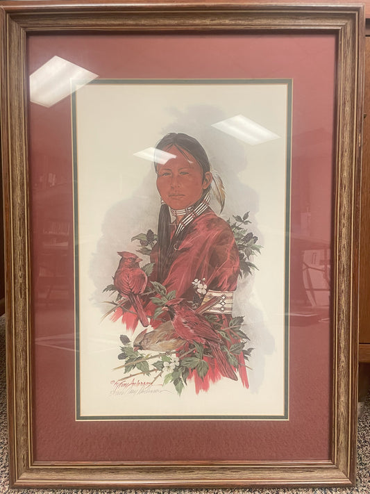 "Girl with Cardinals" by Troy Anderson