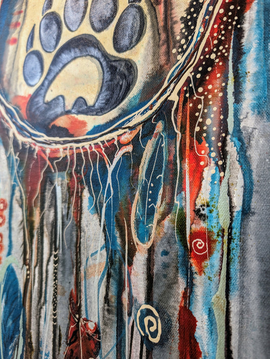 Medicine Shield Series Painting - "Medicine Bear"