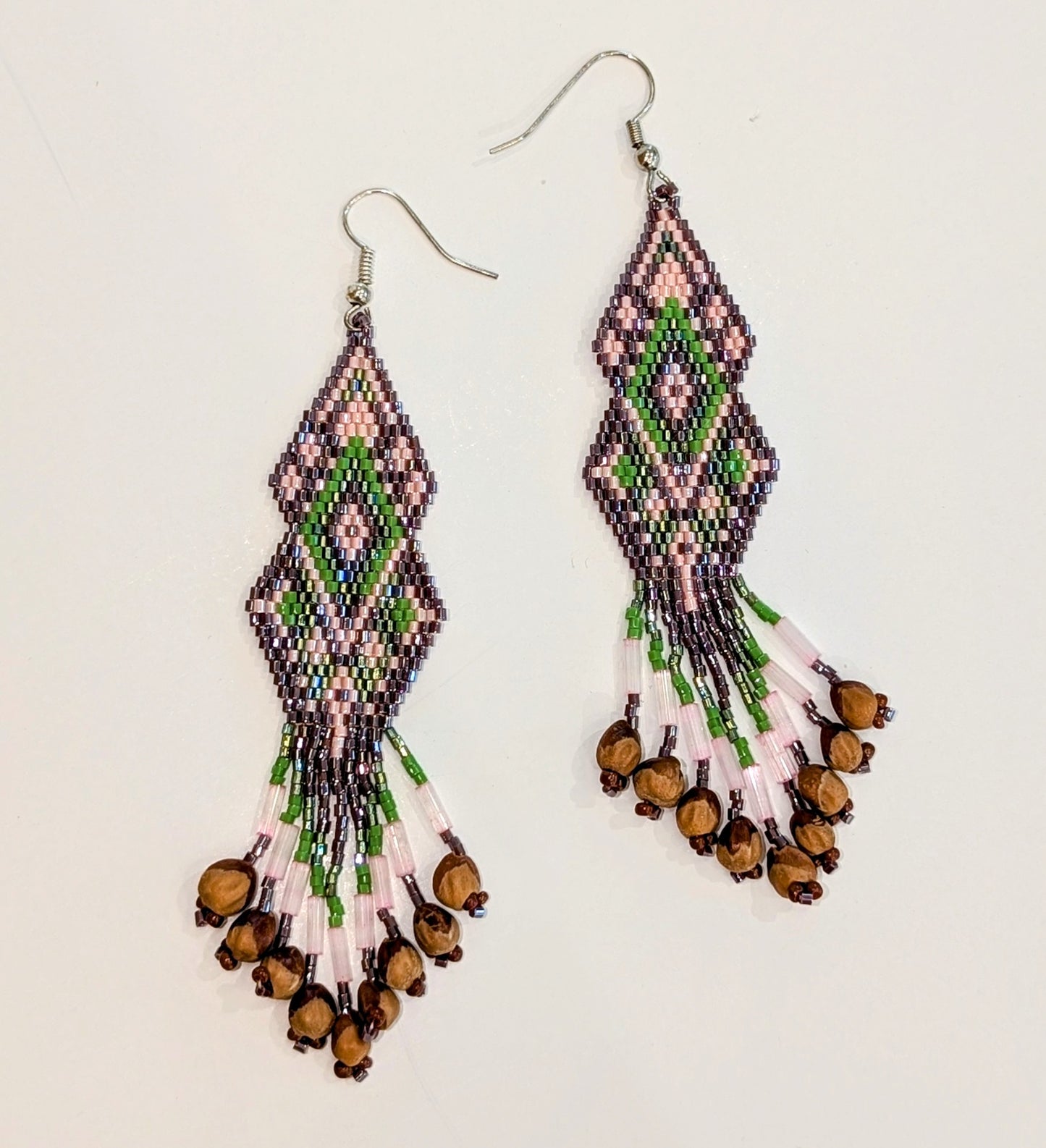 Diamond Brick Stitch Earrings