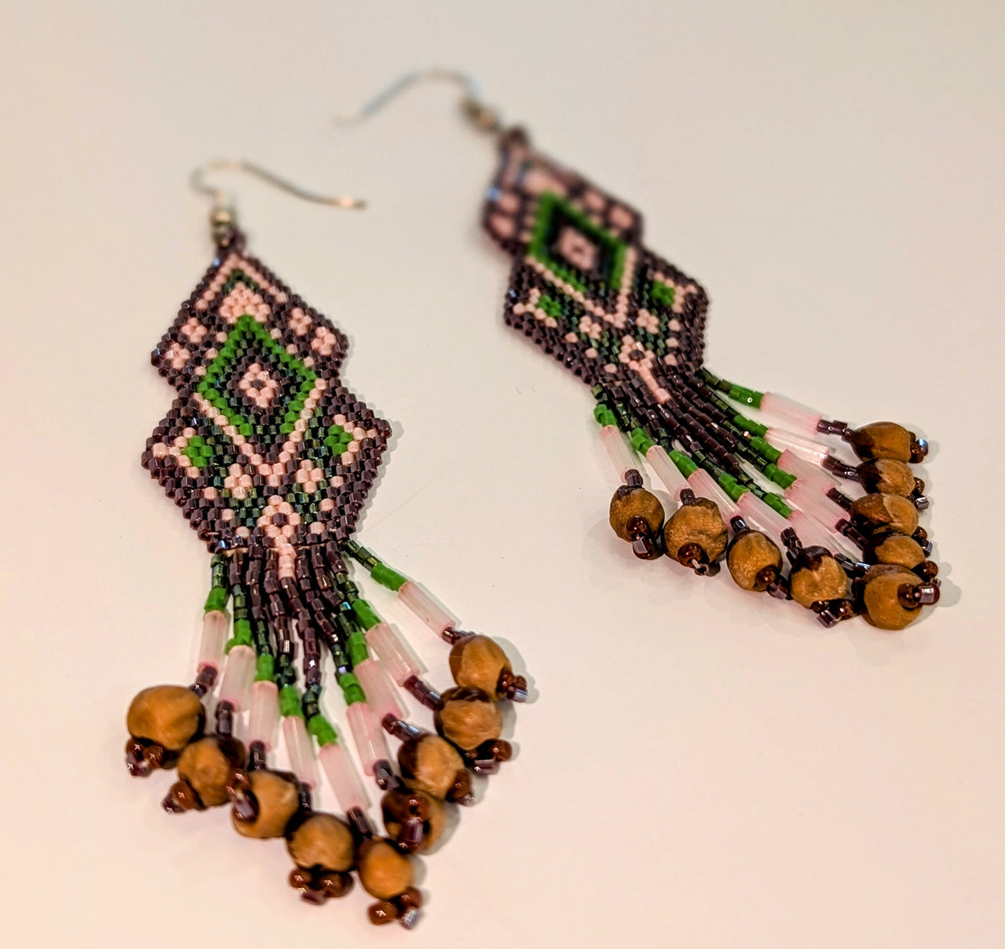 Diamond Brick Stitch Earrings