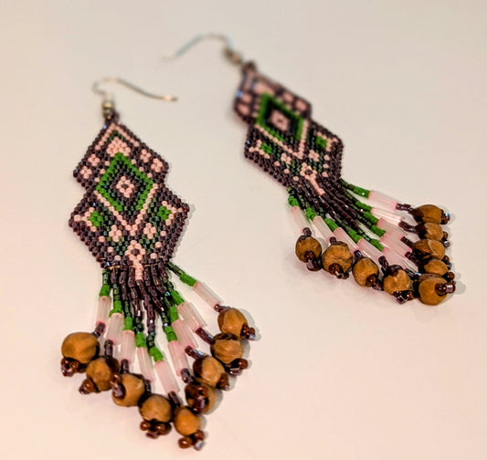 Diamond Brick Stitch Earrings