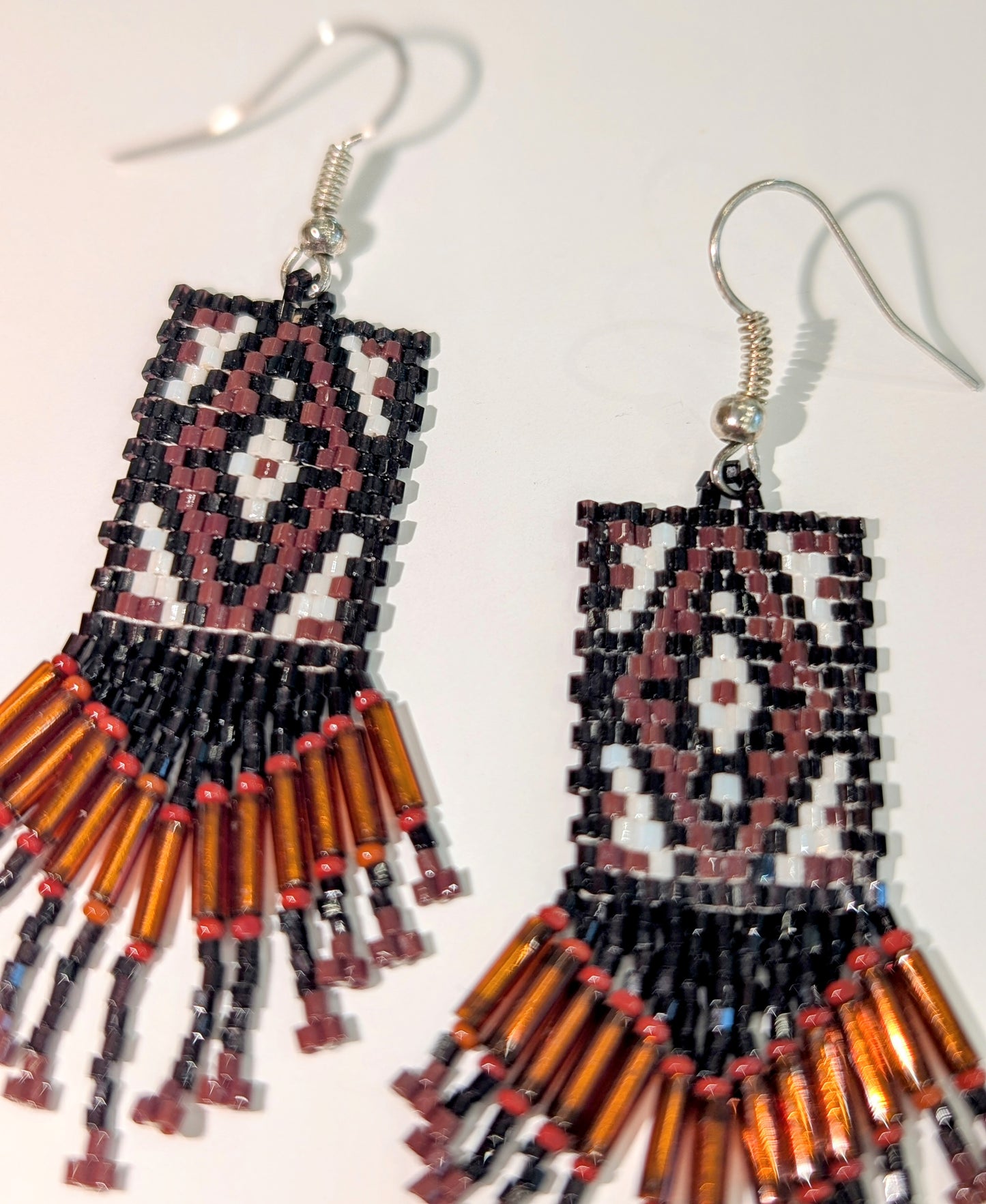 Square Brick Stitch Earrings