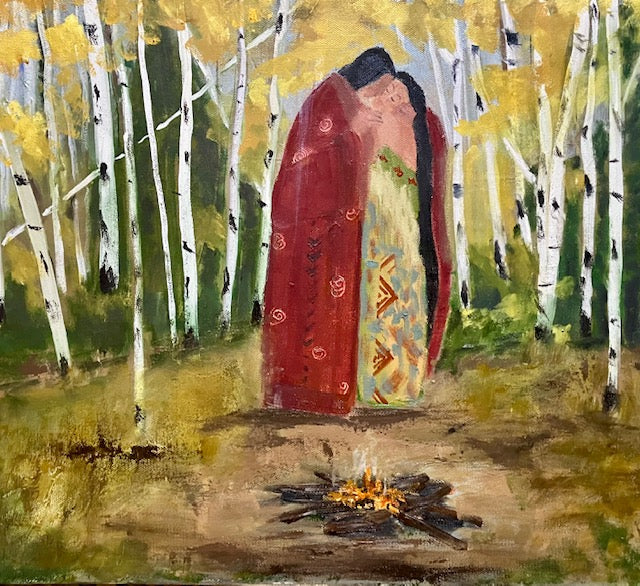 "The Kiss in the Woods" Polly Sharp