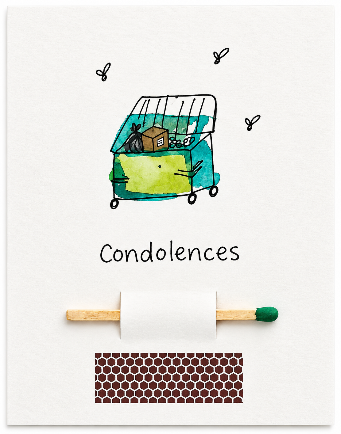 "Condolences" Wish Card