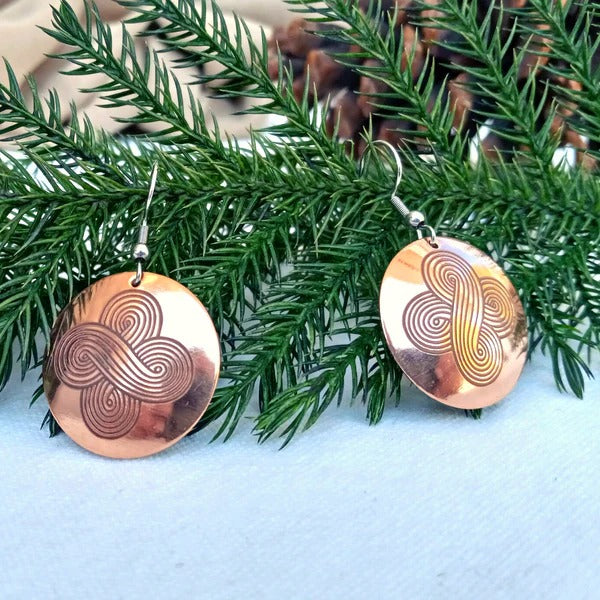 7 Directions Copper Earrings