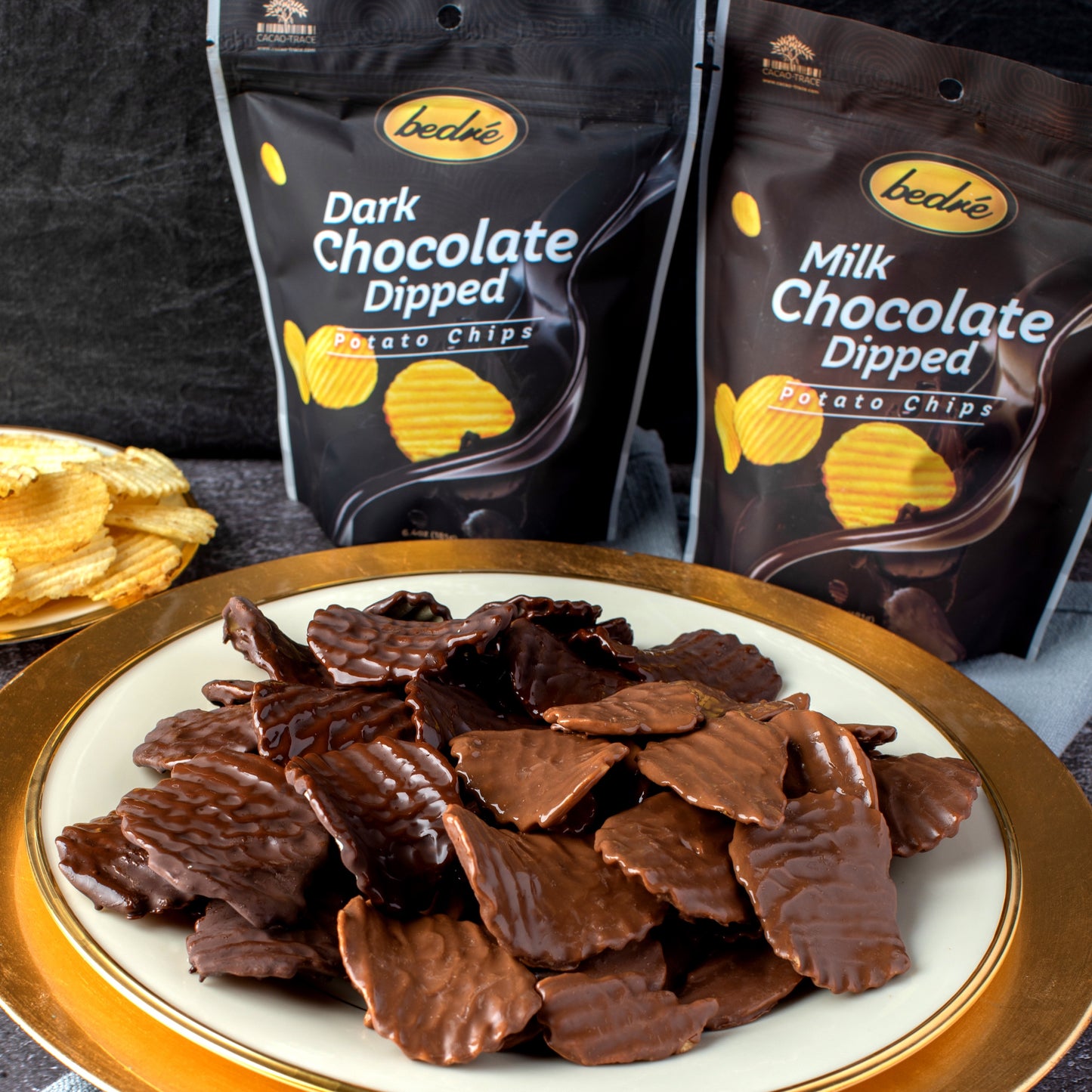 Dark Chocolate - Dipped Potato Chips
