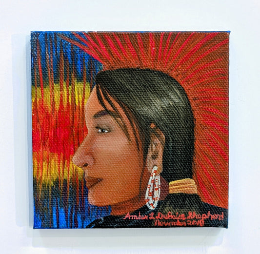 Young Sac & Fox Teen Magnet Painting