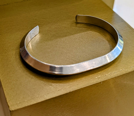 Sterling Silver Open Cuff Bangle Bracelet