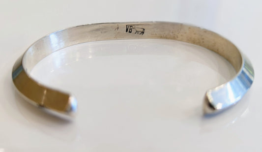 Sterling Silver Open Cuff Bangle Bracelet