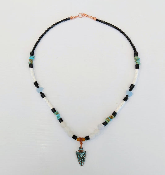 Copper Arrowhead Necklace
