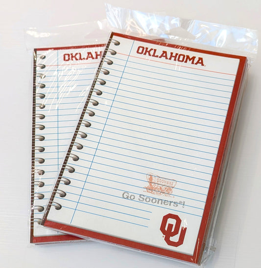 Oklahoma University Sheet Memo Pad 2-Pack