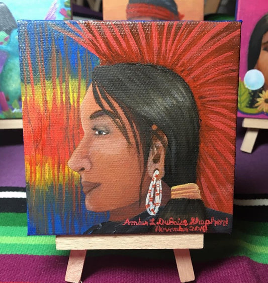 Young Sac & Fox Teen Magnet Painting