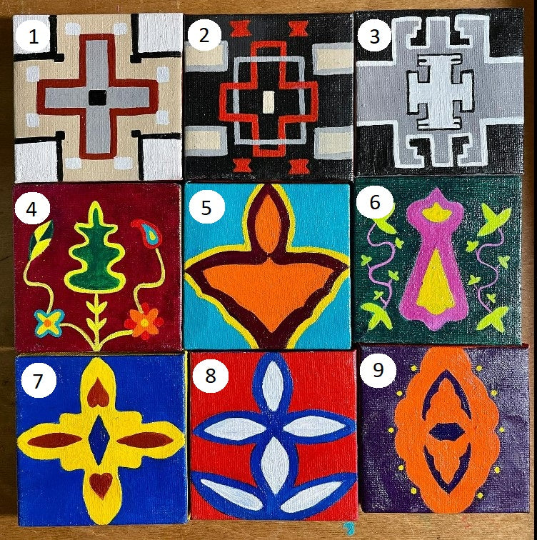 Appliqué Designs 3" x 3" Magnets