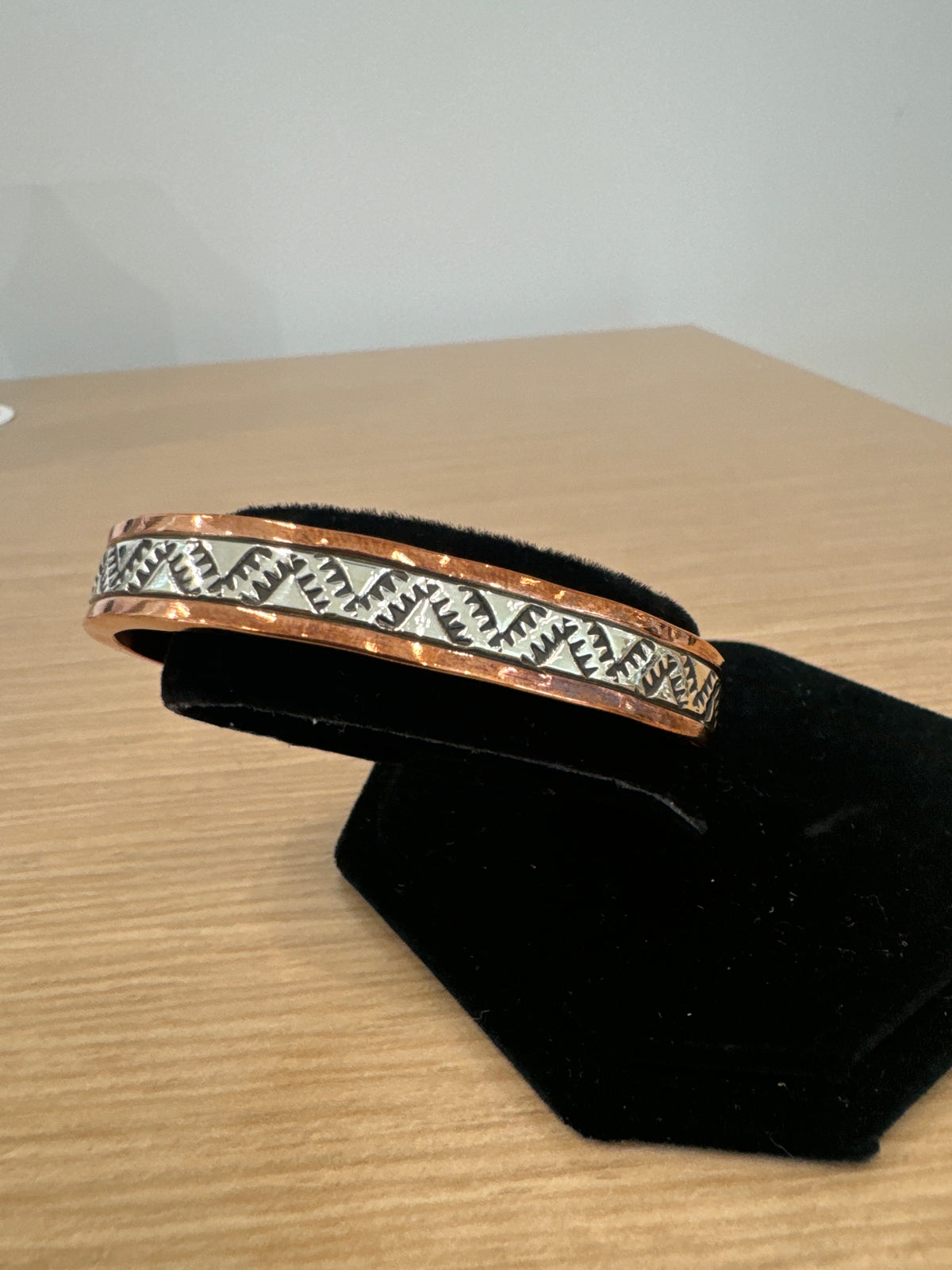 3/8" Copper and Silver Bracelet