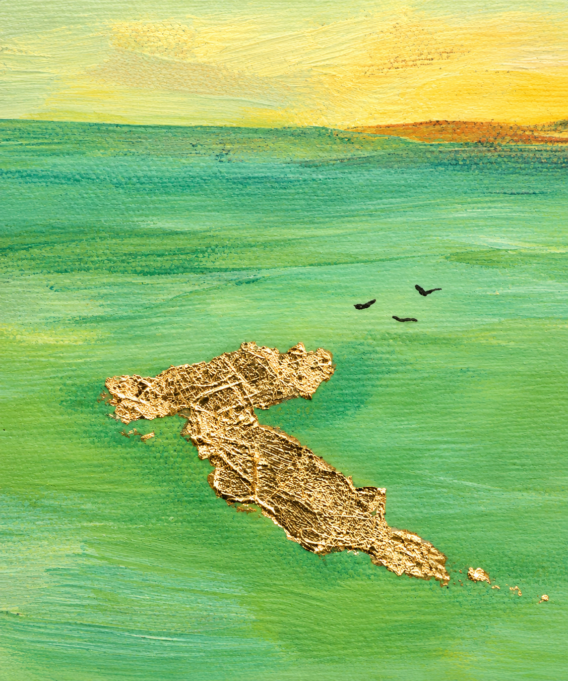 "Gilded Goose Lake" Print