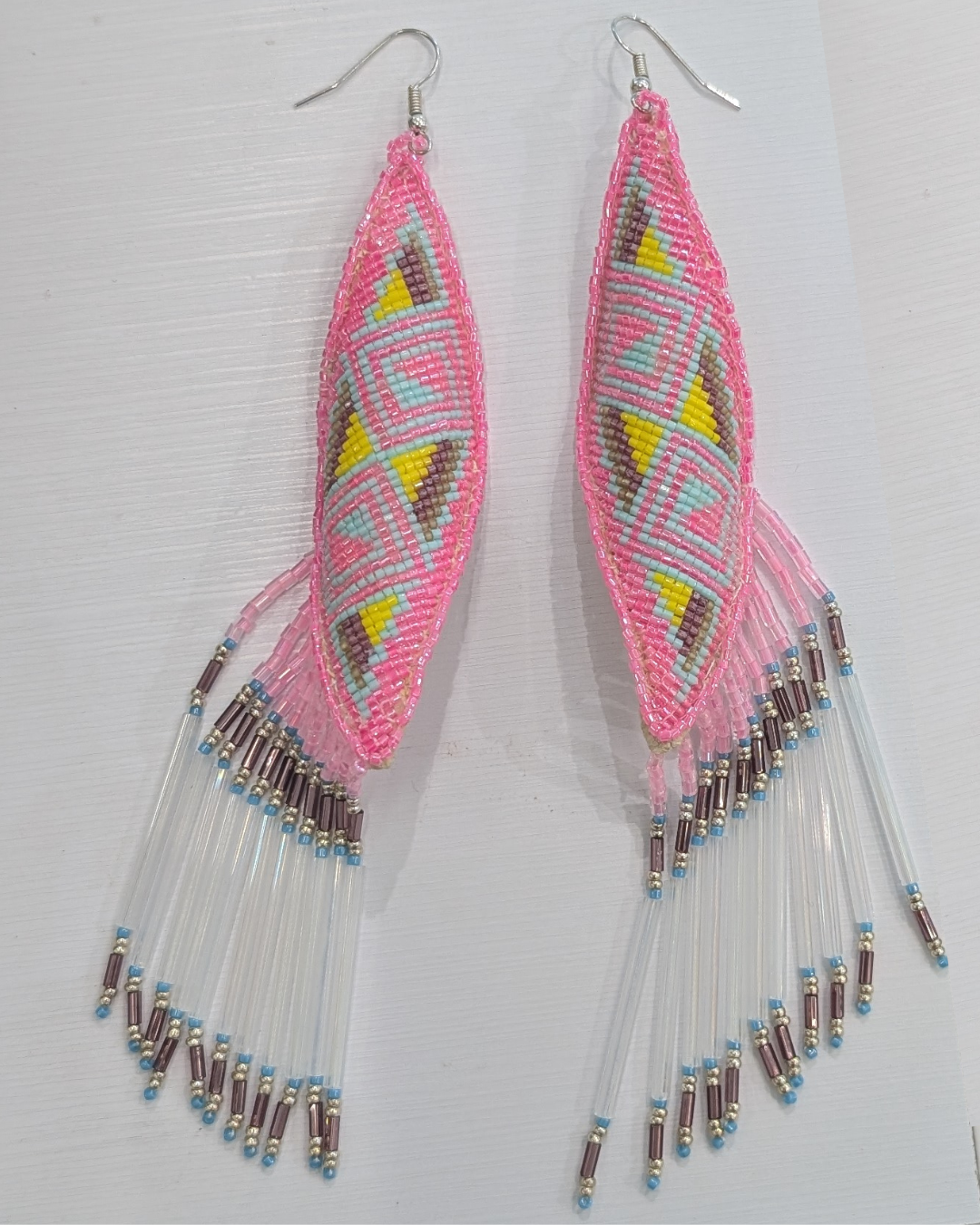 Diamond Navajo Fringe Earrings