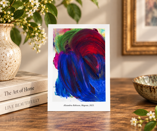 Art Postcard "Magenta"