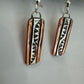 Copper and Silver Earrings