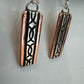 Copper and Silver Earrings