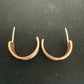 Copper and Silver Hoop Earrings