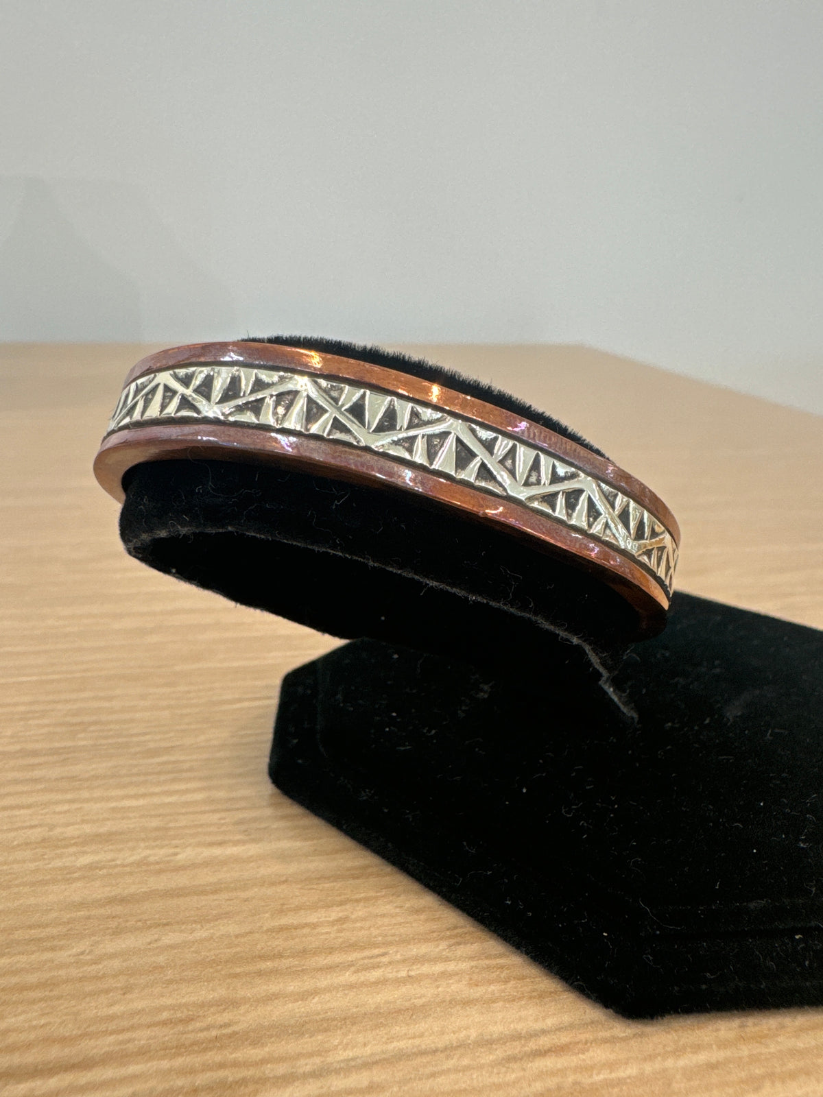 3/8" Copper and Silver Bracelet