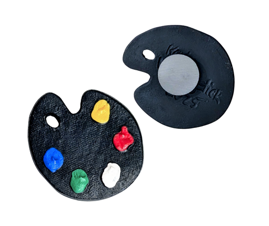 Ceramic Paint-Palette Magnets