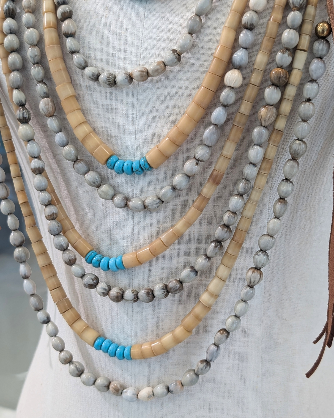 Shell & Seed Strand Necklace