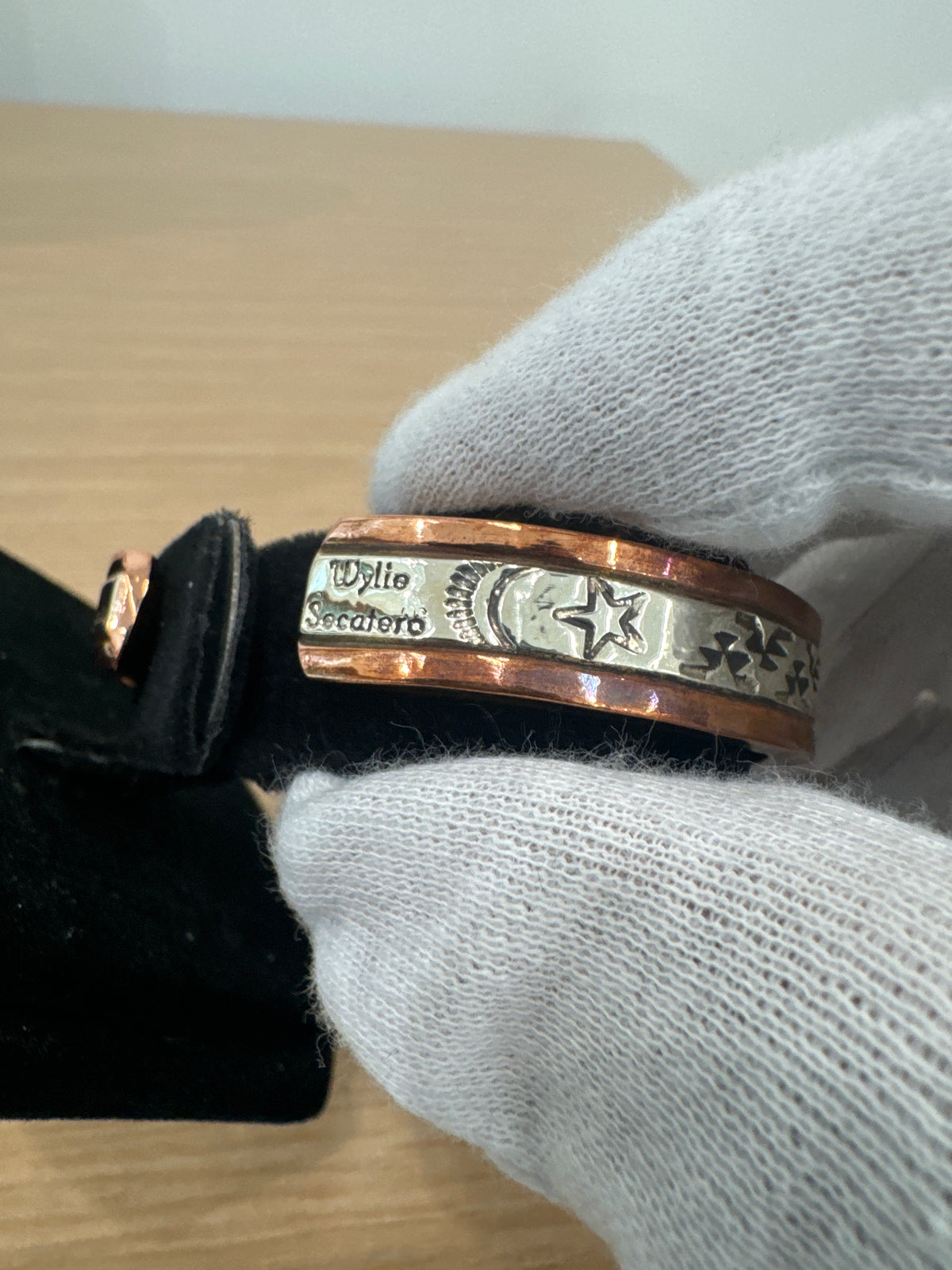 3/8" Copper and Silver Bracelet