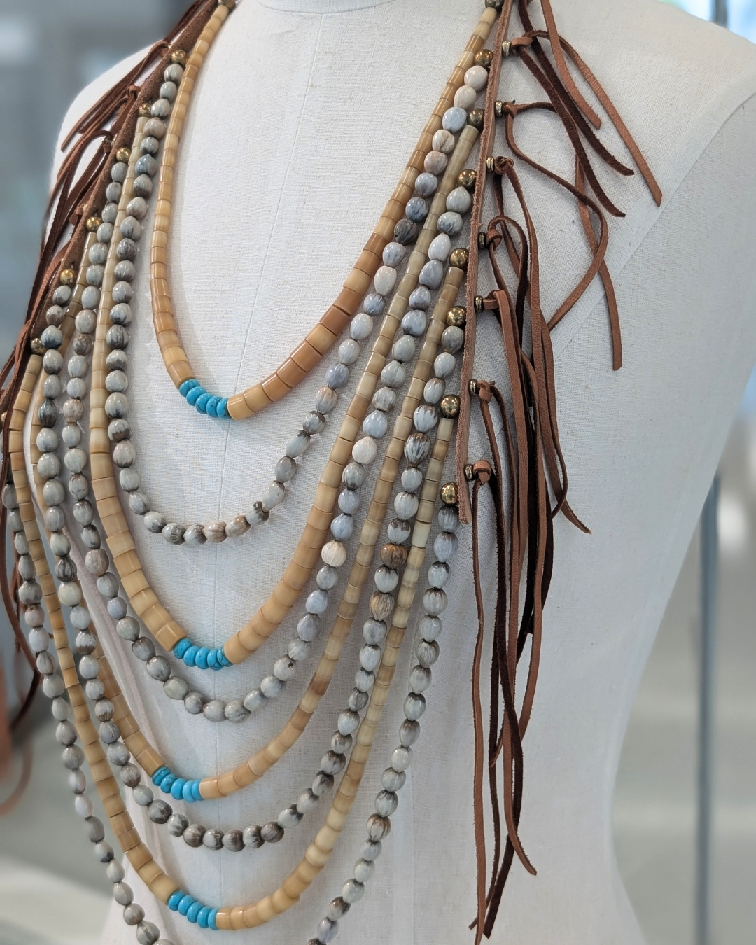 Shell & Seed Strand Necklace