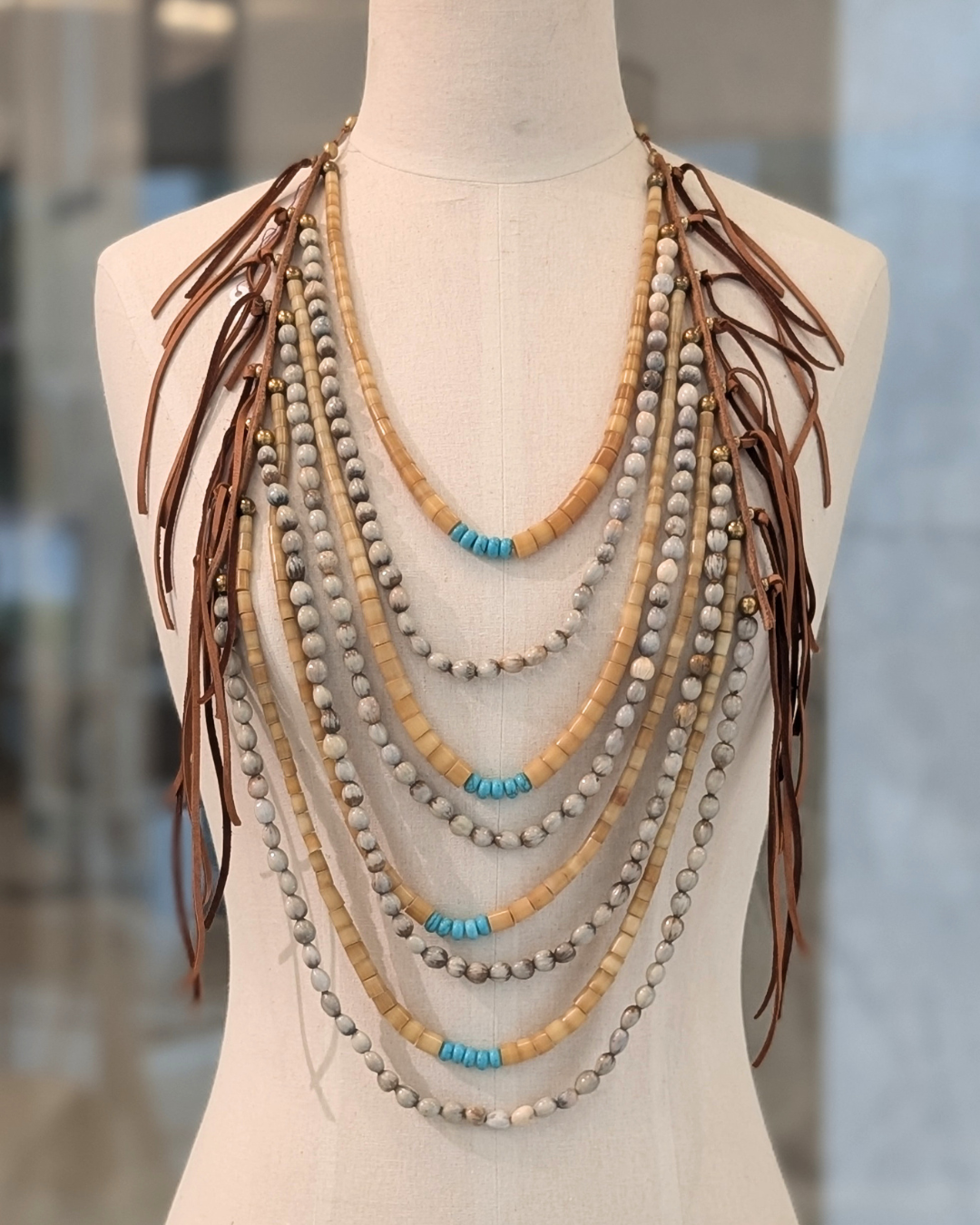 Shell & Seed Strand Necklace