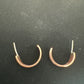 Copper and Silver Hoop Earrings