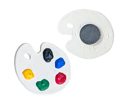 Ceramic Paint-Palette Magnets