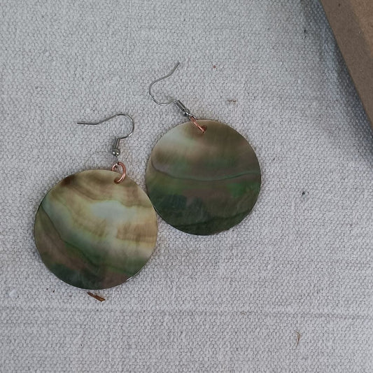 Black Lip Shell Earrings