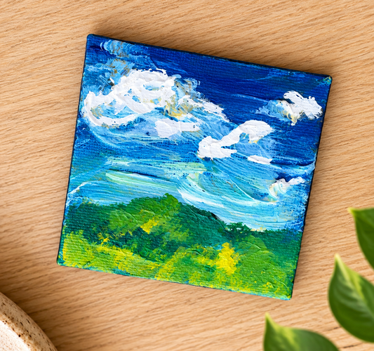 Original Acrylic "Blue Skies" Magnet