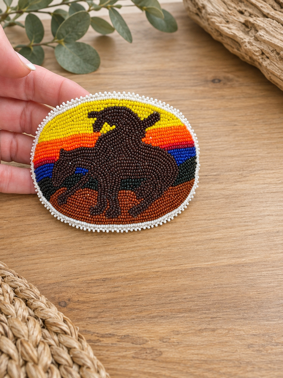 "Trail of Tears" Beaded Barrett